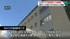 5日夜 JR下諏訪駅で人身事故 男性1人が死亡