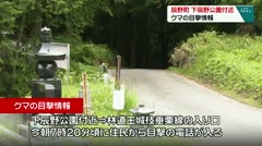 辰野町　下辰野公園付近　クマの目撃情報　