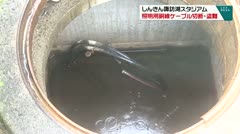 しんきん諏訪湖スタジアム 照明用銅線ケーブル盗まれる
