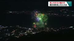 湖上を彩る大輪の花　第77回諏訪湖祭湖上花火大会