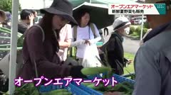 新鮮夏野菜も販売　オープンエアマーケット　