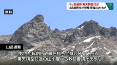 八ヶ岳連峰　東天狗岳付近　４８歳男性が脊椎損傷の大けが　　