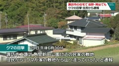諏訪市の住宅で 辰野・岡谷でも クマの目撃 住民から通報