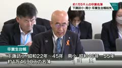 約1万５千人の卒業名簿　下諏訪小・南小　卒業生台帳紛失　