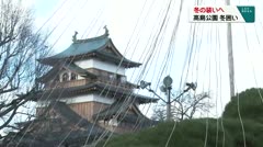 冬の装いへ　高島公園　冬囲い　　　　　