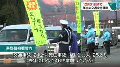 12月31日まで　年末の交通安全運動　