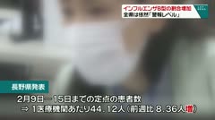 インフルエンザB型の割合増加　全県は依然「警報レベル」