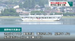明日は真夏日の予報 熱中症に警戒・注意