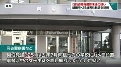 性的姿態等撮影未遂の疑い　飯田市・２５歳男性教諭を逮捕