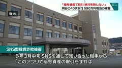 「暗号資産で取引 絶対失敗しない」 岡谷の40代女性 590万円相当の被害