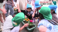 花を大切にしてね ＪＡが園児へ花を贈る