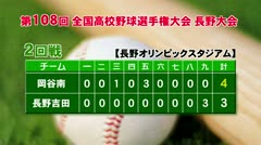 夏の高校野球 地元校の試合 岡谷南