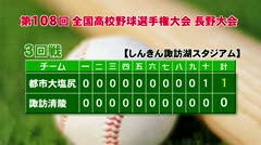 夏の高校野球 地元校の試合 諏訪清陵 辰野 岡谷南