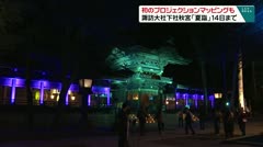 初のプロジェクションマッピングも　諏訪大社下社秋宮「夏詣」14日まで