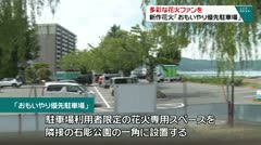 多彩な花火ファンを　新作花火「おもいやり優先駐車場」　