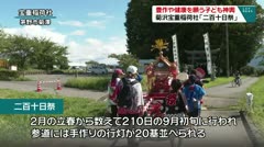 豊作や健康を願う子ども神輿　菊沢宝重稲荷社「二百十日祭」